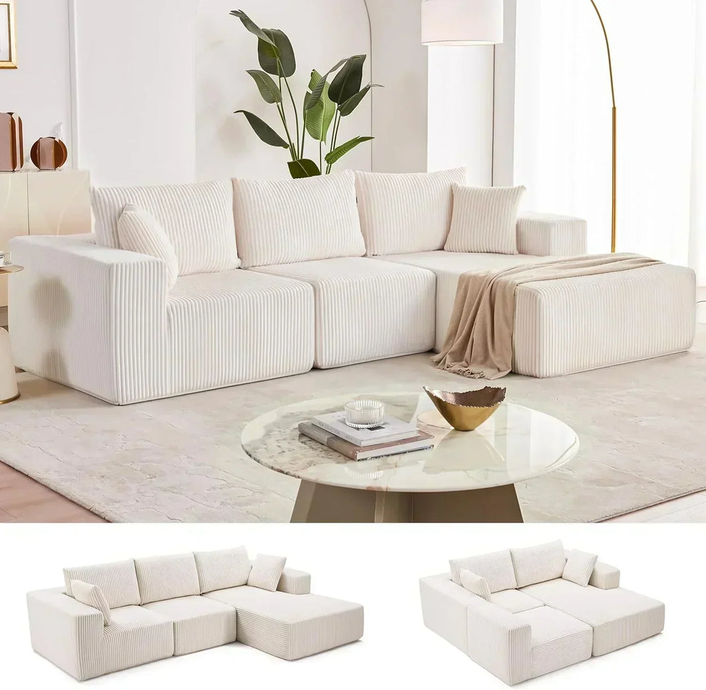 108 inch sectional sofa cloud sectional sofa with deep seat modern sectional L shaped sofa
