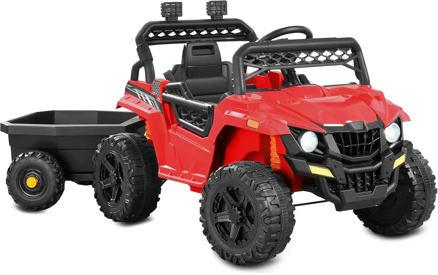 Children's black UTV electric children's car